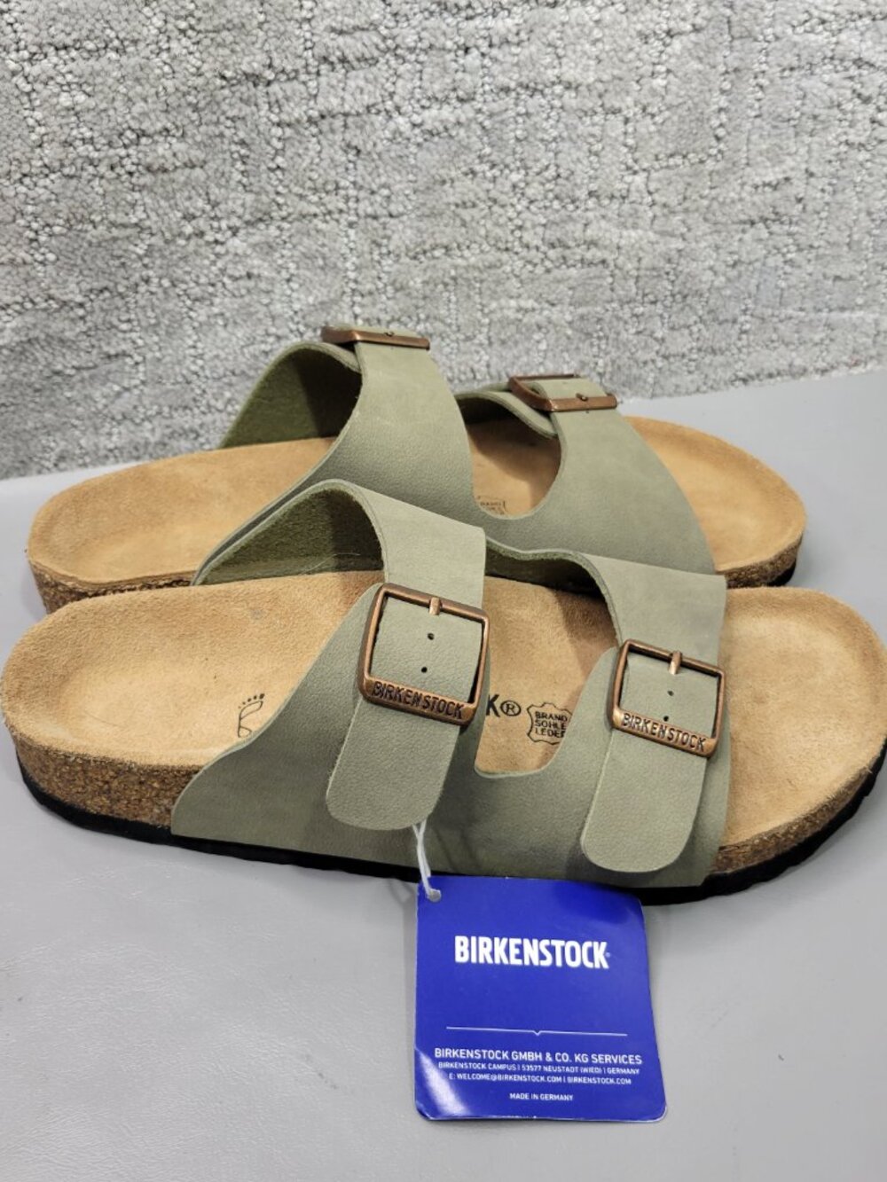 Birkenstock Arizona Unisex Size EU 39 US L8 M6 Stone Slip On Sandals. - Picture 3 of 15